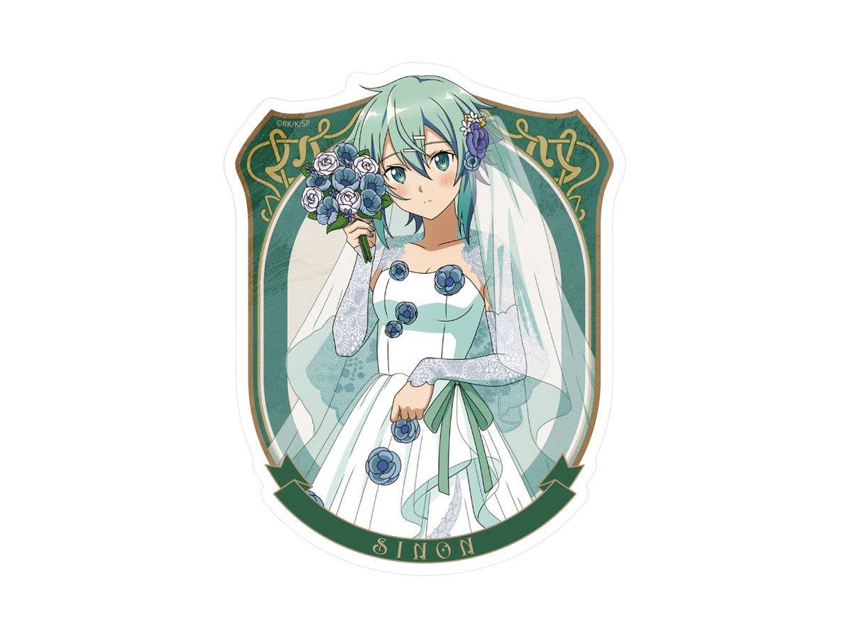 Sword Art Online: Original Illustration Sinon Outdoor Sticker Wedding Dress Ver.