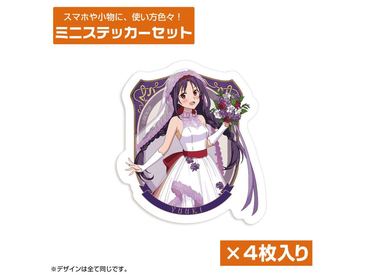 Sword Art Online: Original Illustration Yuuki Mini Sticker Set Wedding Dress Ver.