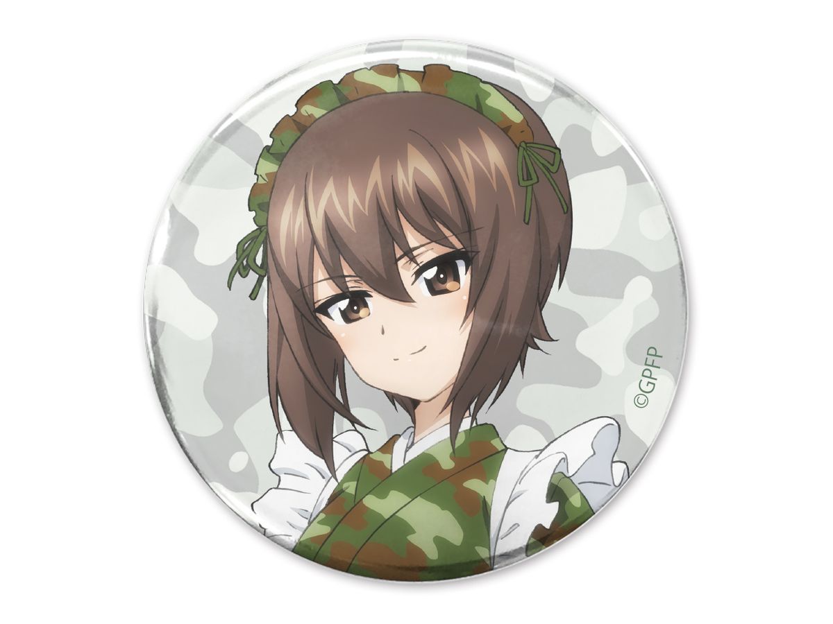 Girls & Panzer Final Chapter: Maho Nishizumi 65mm Can Badge Military Maid Ver.