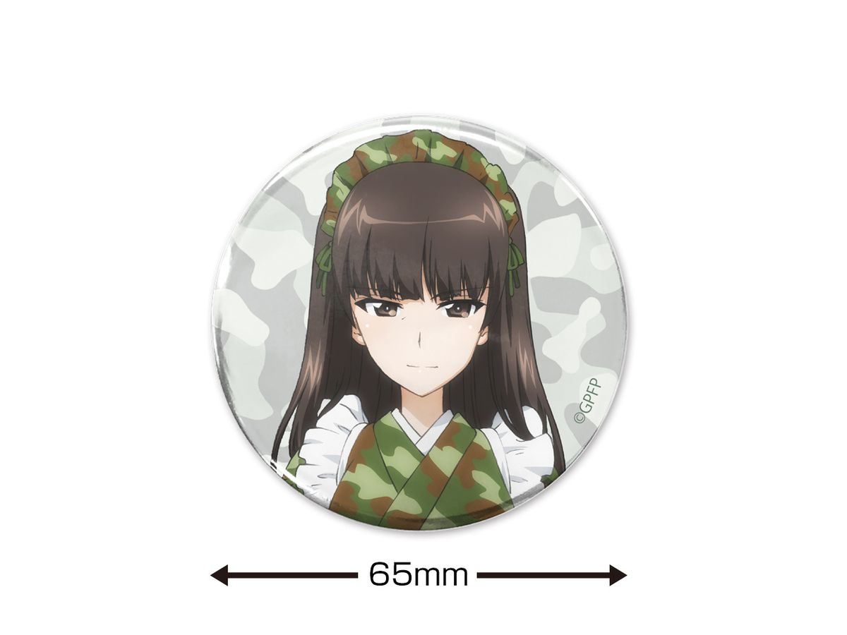 Girls & Panzer Final Chapter: Shiho Nishizumi 65mm Can Badge Military Maid Ver.