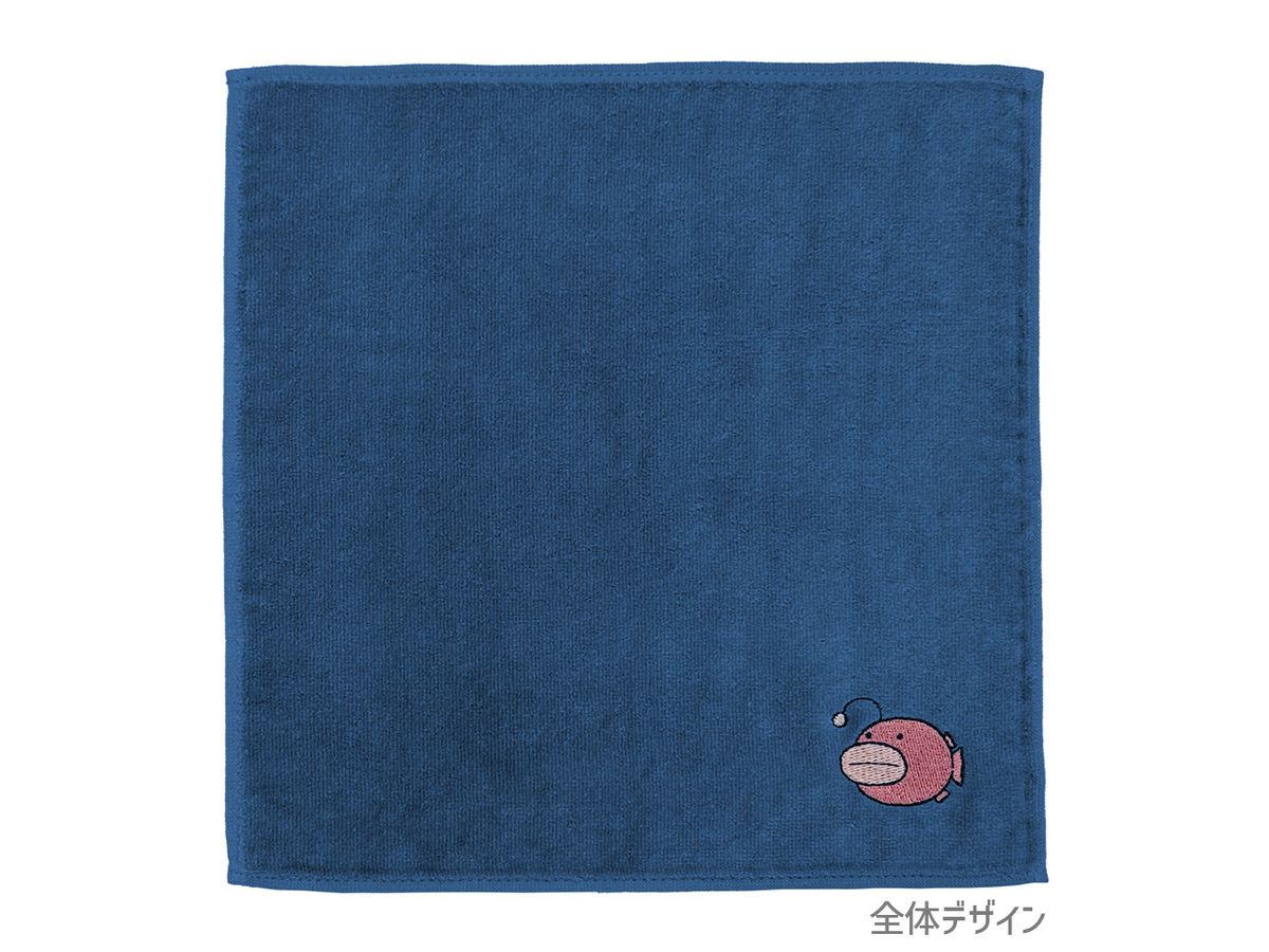 Girls & Panzer Final Chapter: Angler Team Embroidered Hand Towel / Navy