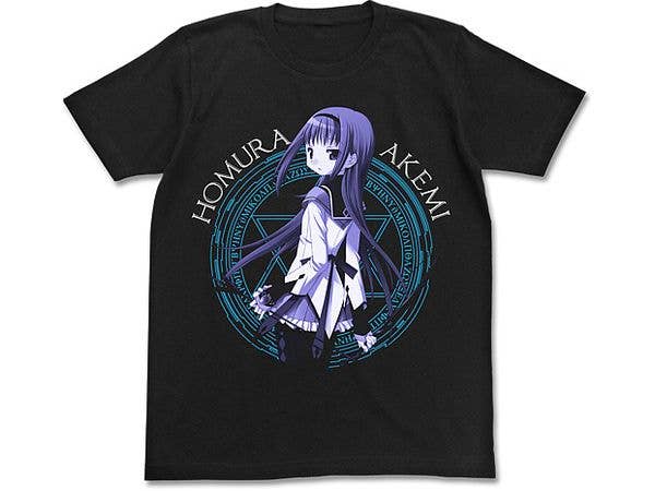 Puella Magi Madoka Magica: Akemi Homura T-Shirt / Black-Xl