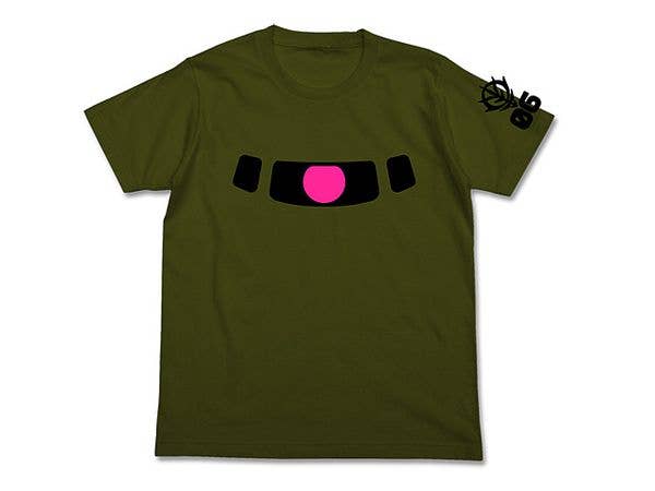 Mobile Suit Gundam: Zaku Monoeye Glow-In-The-Dark T-Shirt / Moss-Xl