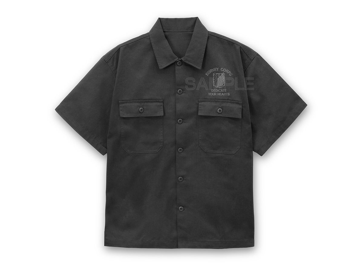 Attack On Titan: Survey Corps Work Shirt Ver.2.0 / Gray-Xxl
