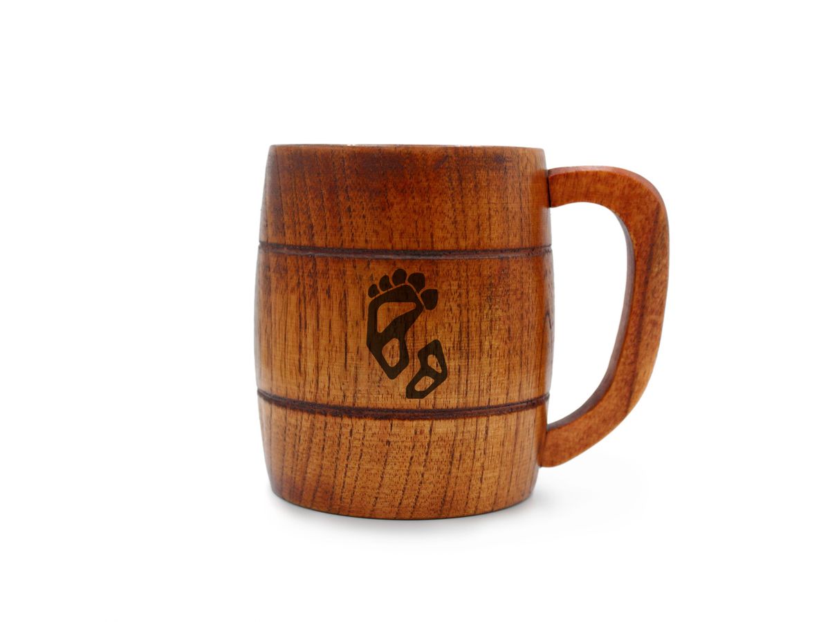The Grieving Ghost Wants To Retire: First Step Barrel-Shaped Wood Mug