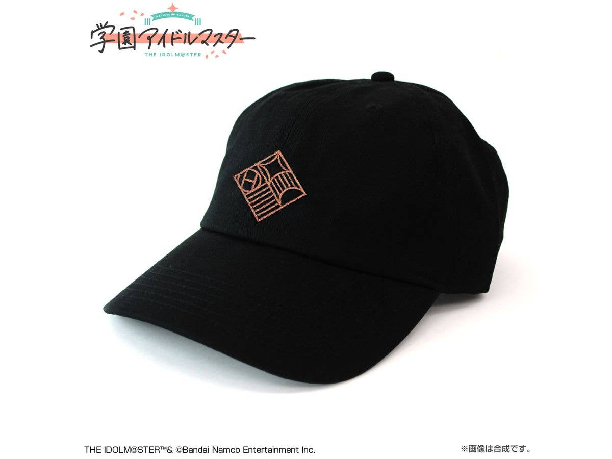 Gakuen Idolmaster: Hatsuhoshi Academy Embroidered Low Cap / Black