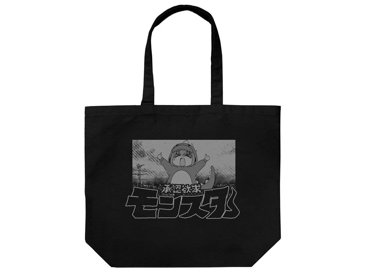 Anime Bocchi The Rock!: Approval Desire Monster Large Tote Bag / Black