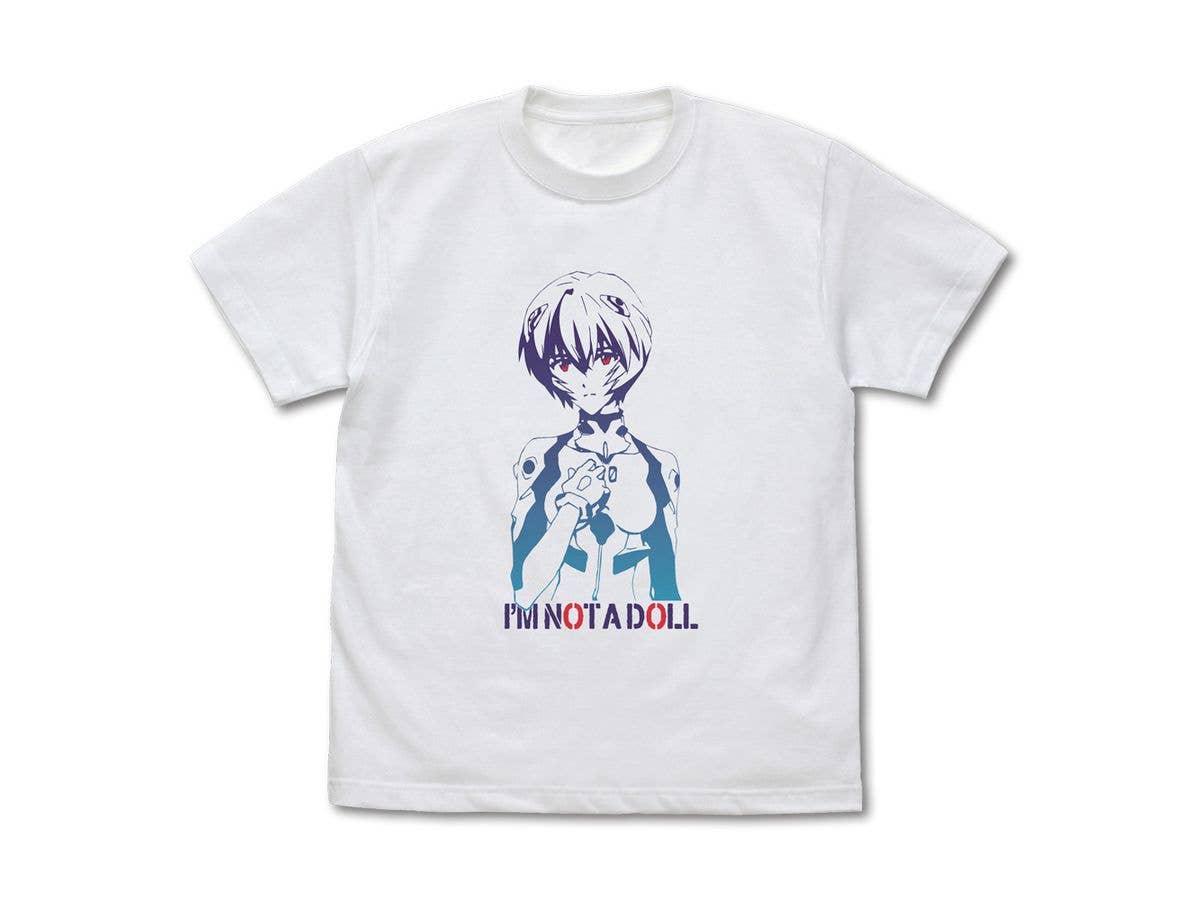 EVANGELION: Rei Ayanami Gradient T-Shirt / WHITE-XL