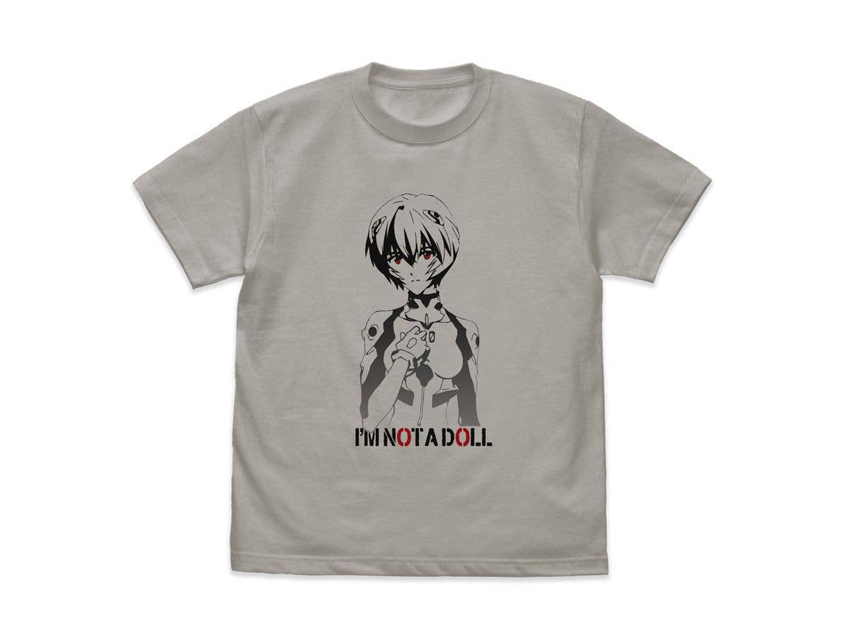 EVANGELION: Rei Ayanami Gradient T-Shirt / LIGHT GRAY - XL