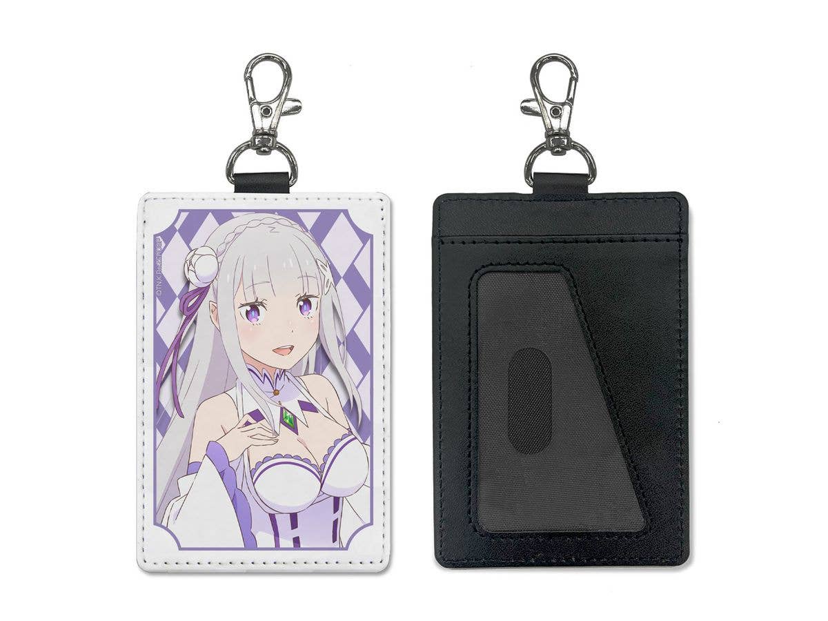 Re:Zero - Starting Life in Another World: Emilia Pass Case (with carabiner clip)