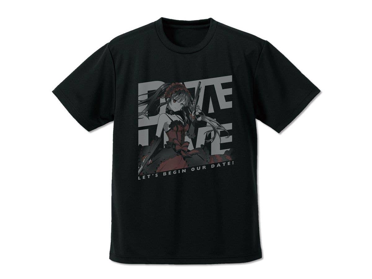 Date A Live V: Tokisaki Kurumi Dry T-Shirt / Black-L