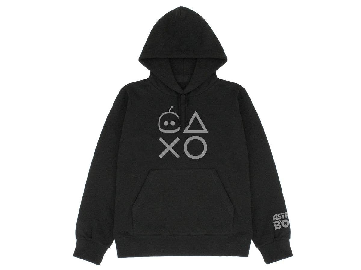 Astro Bot: Astro Playstation Shapes Pullover Hoodie / Black-XL