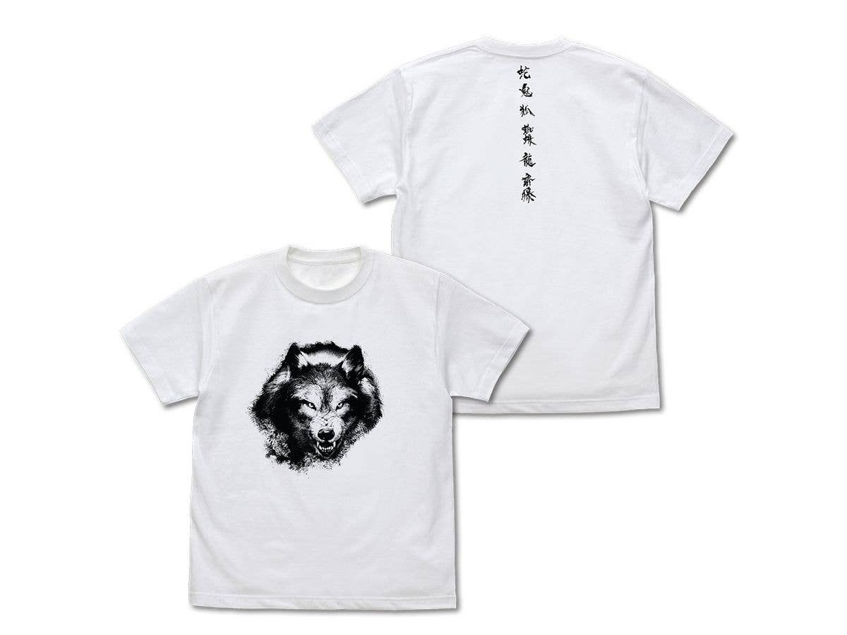 GHOST OF YOTEI: Ghost of YOTEI Wolf T-shirt/WHITE-L