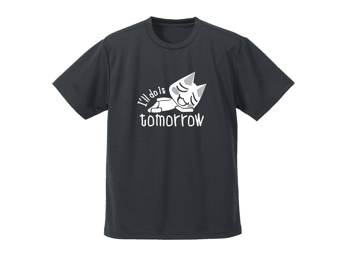 Dokodemo Issho: Toro's Tomorrow Will Do It Dry T-Shirt / Gunmetal-XL