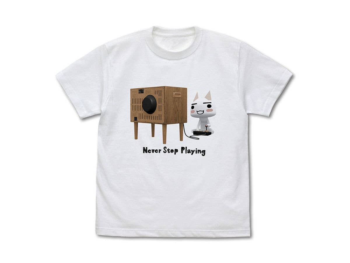 Dokodemo Issho: Toro, The Game Enthusiastic T-Shirt / White-M