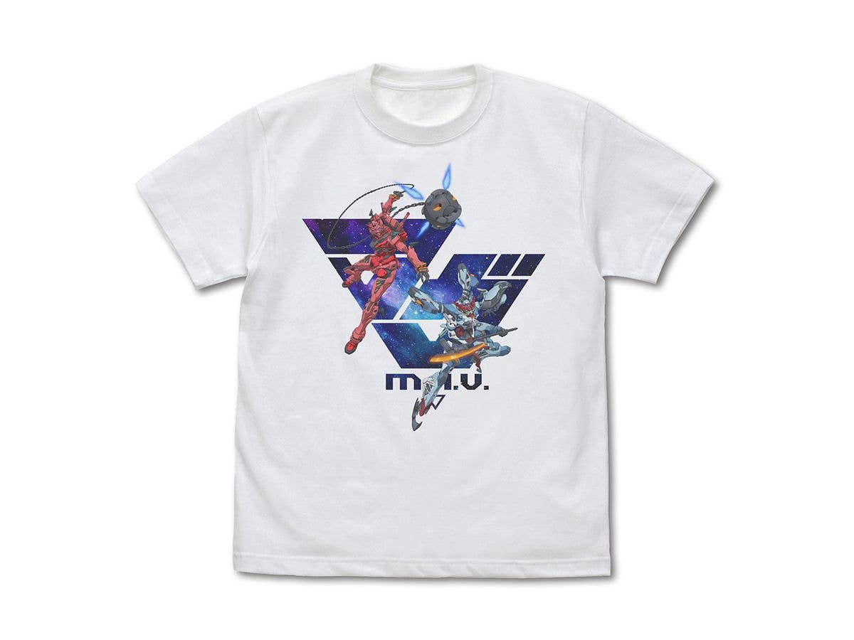 Mobile Suit Gundam GQuuuuuuX: Mav Full Color T-Shirt / White-XL