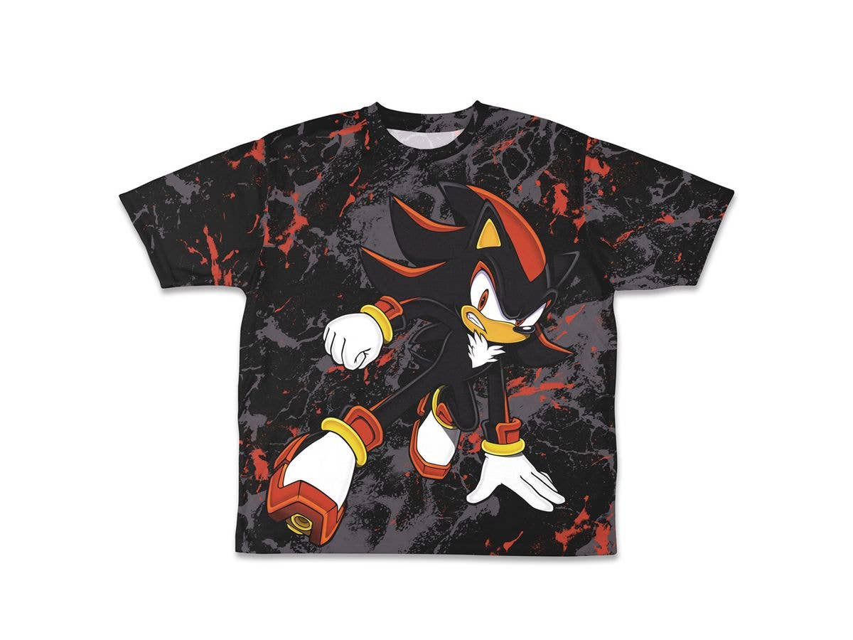 Sonic The Hedgehog: Ultimate Lifeform Shadow Double-Sided Full Graphic T-Shirt / -S