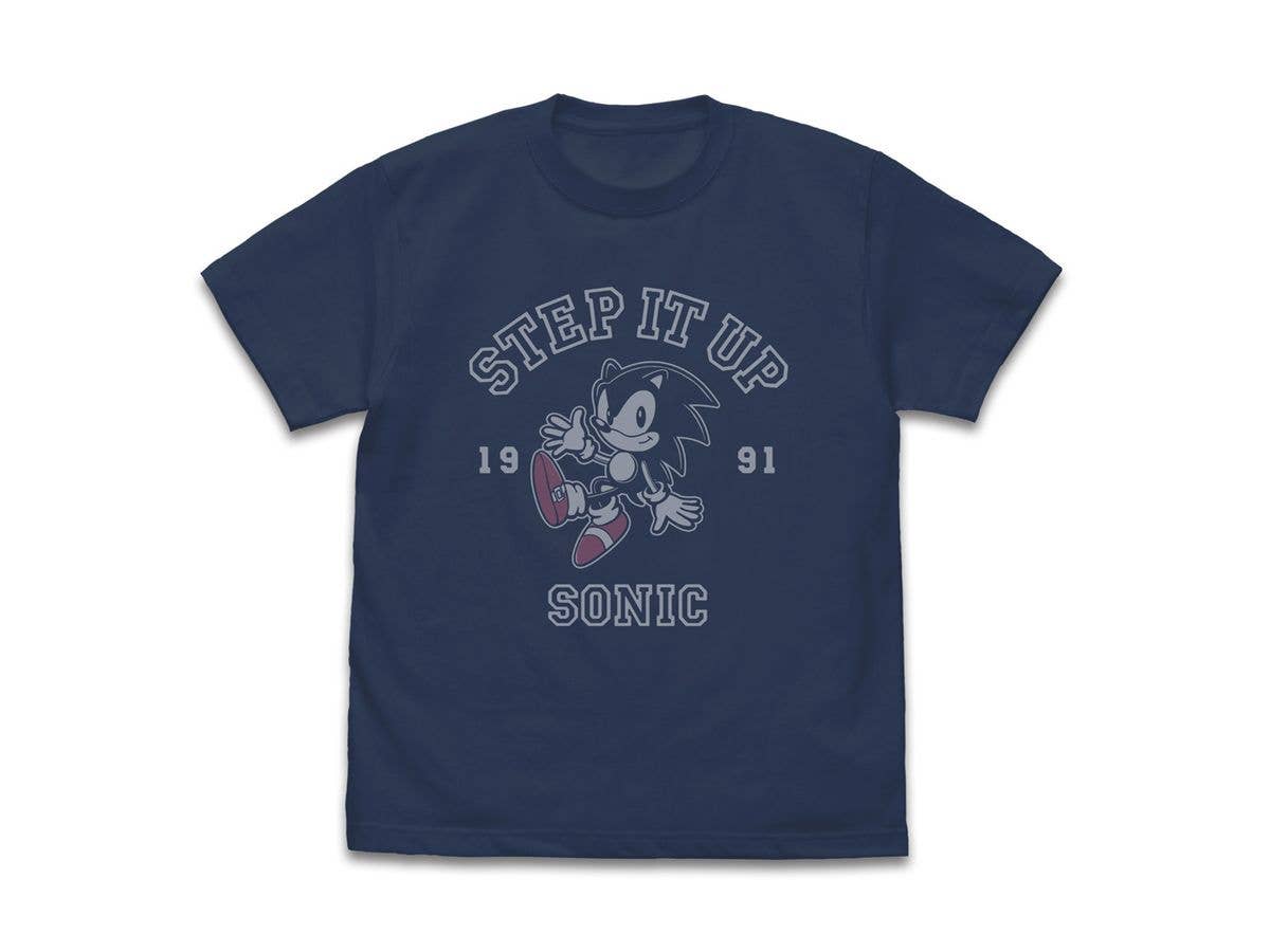 Sonic The Hedgehog: Classic Sonic Step It Up T-Shirt / Slate-S