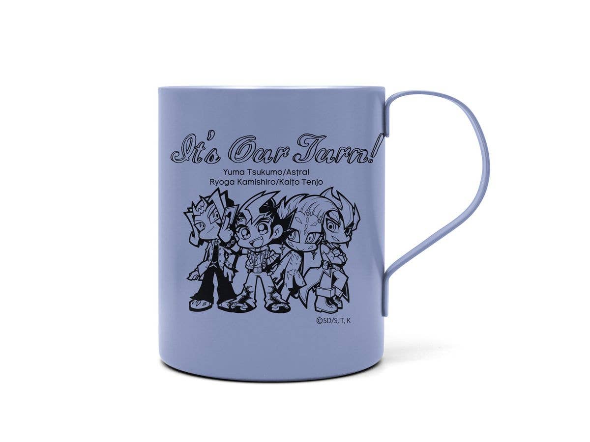 Yu-Gi-Oh! Zexal: Yuma & Astral & Ryoga & Kite Double-Layer Stainless Steel Mug (Painted) / Black