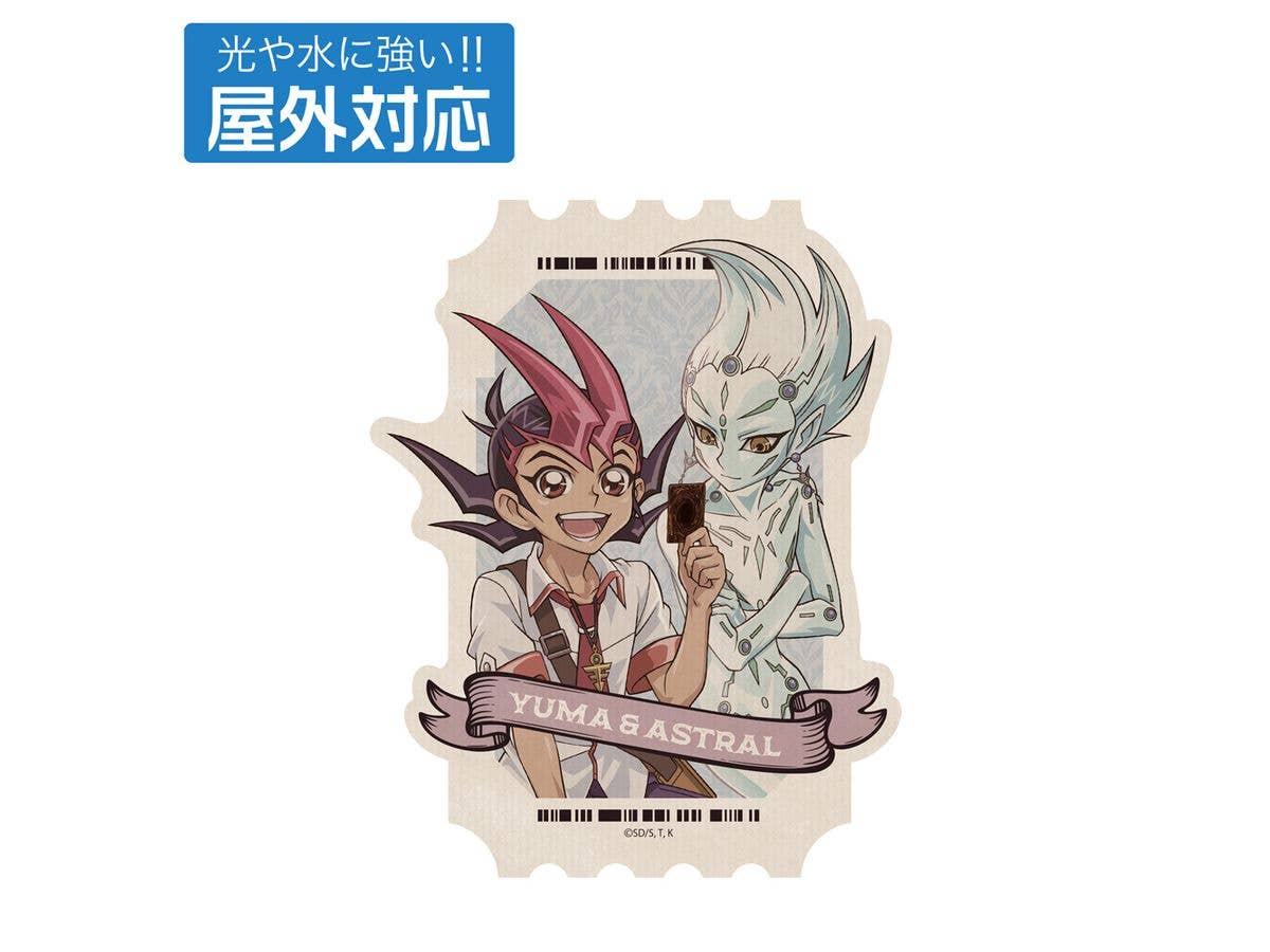 Yu-Gi-Oh! Zexal: Original Illustration Of Yuma Tsukumo & Astral Outdoor Sticker, Off Mode Duelist Ver.