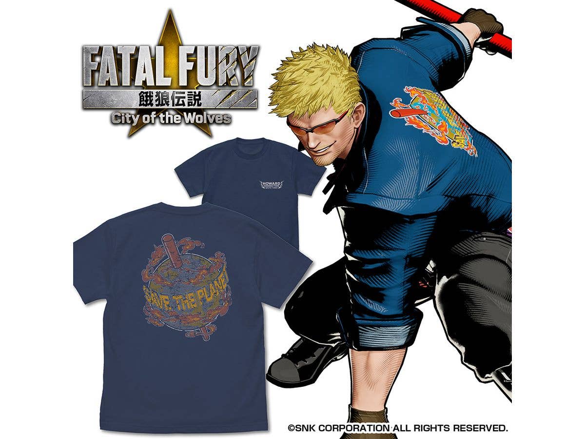 Fatal Fury City Of The Wolves: Billy Kane Logo T-Shirt / Slate-XL