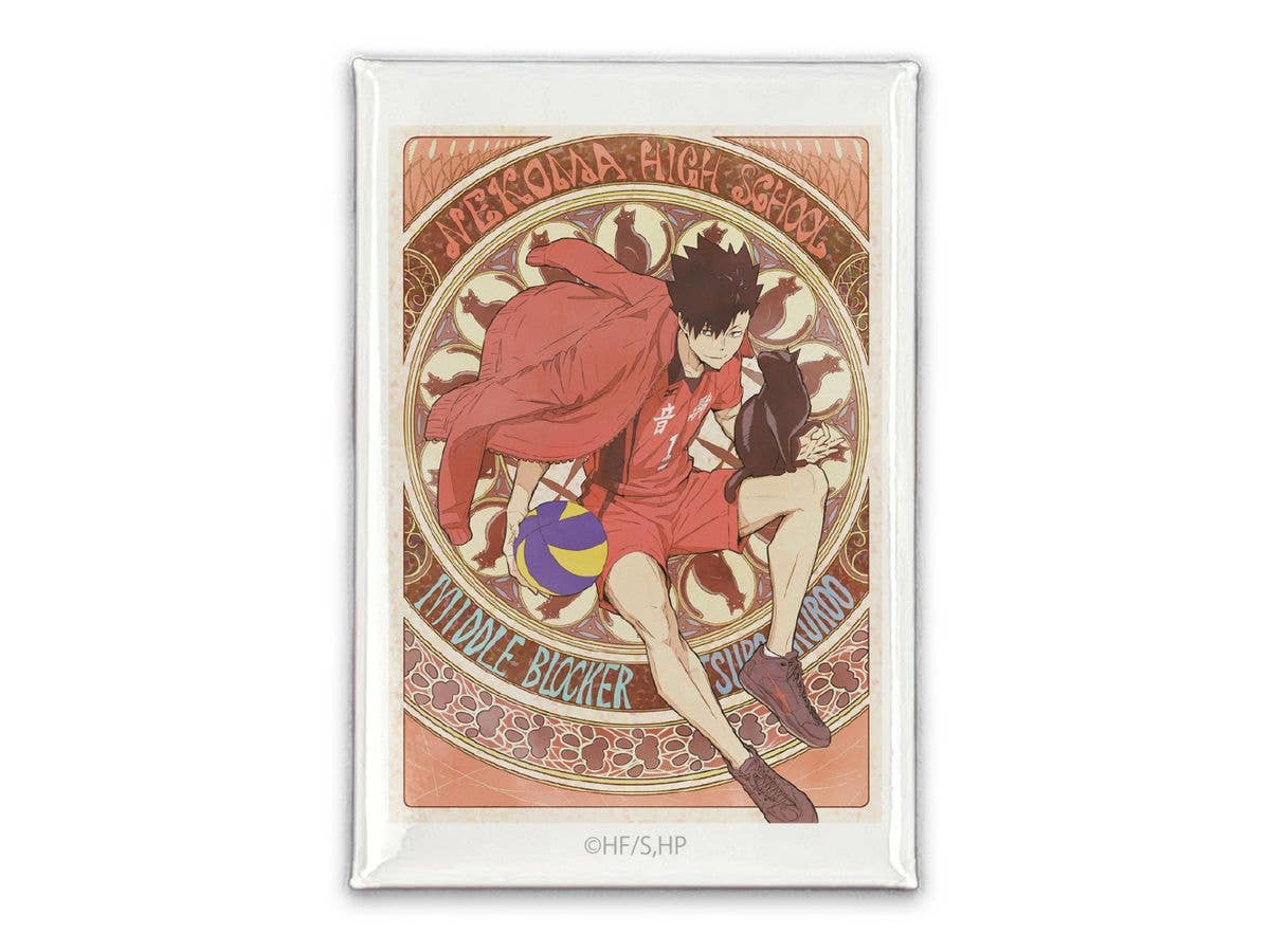 Haikyu!!: Kuroo Tetsuro Square Can Badge Flight Ver.