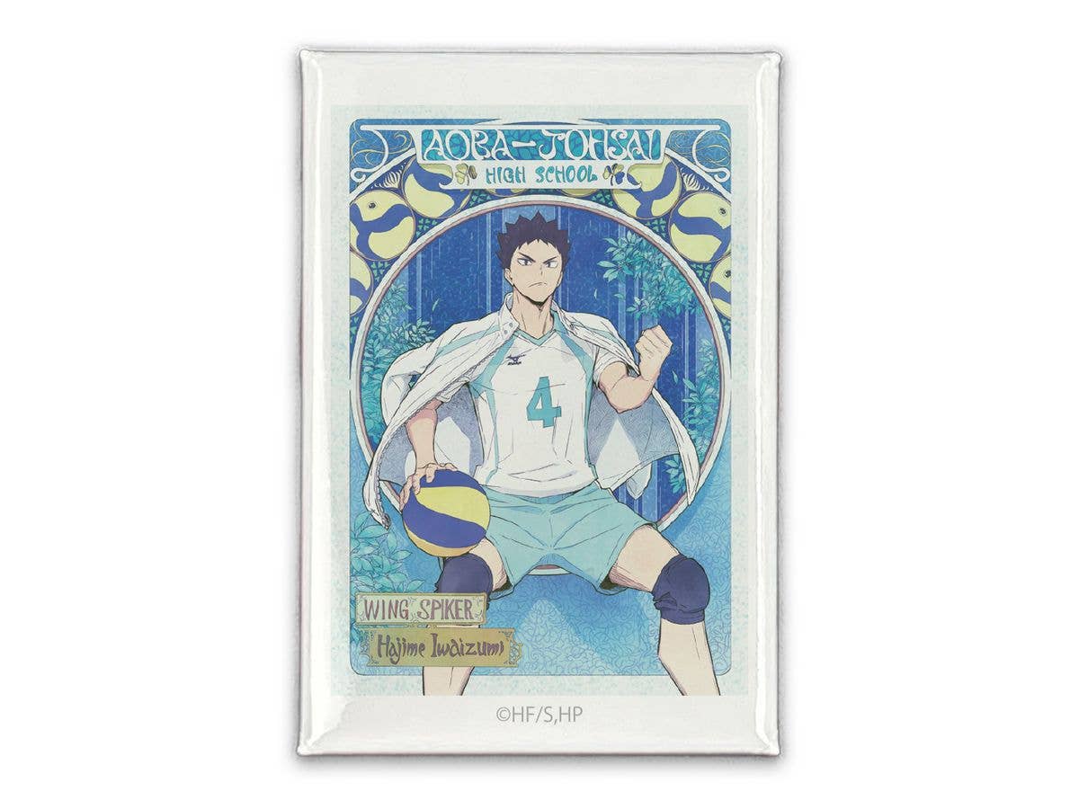 Haikyu!!: Iwaizumi Hajime Square Can Badge Flight Ver.