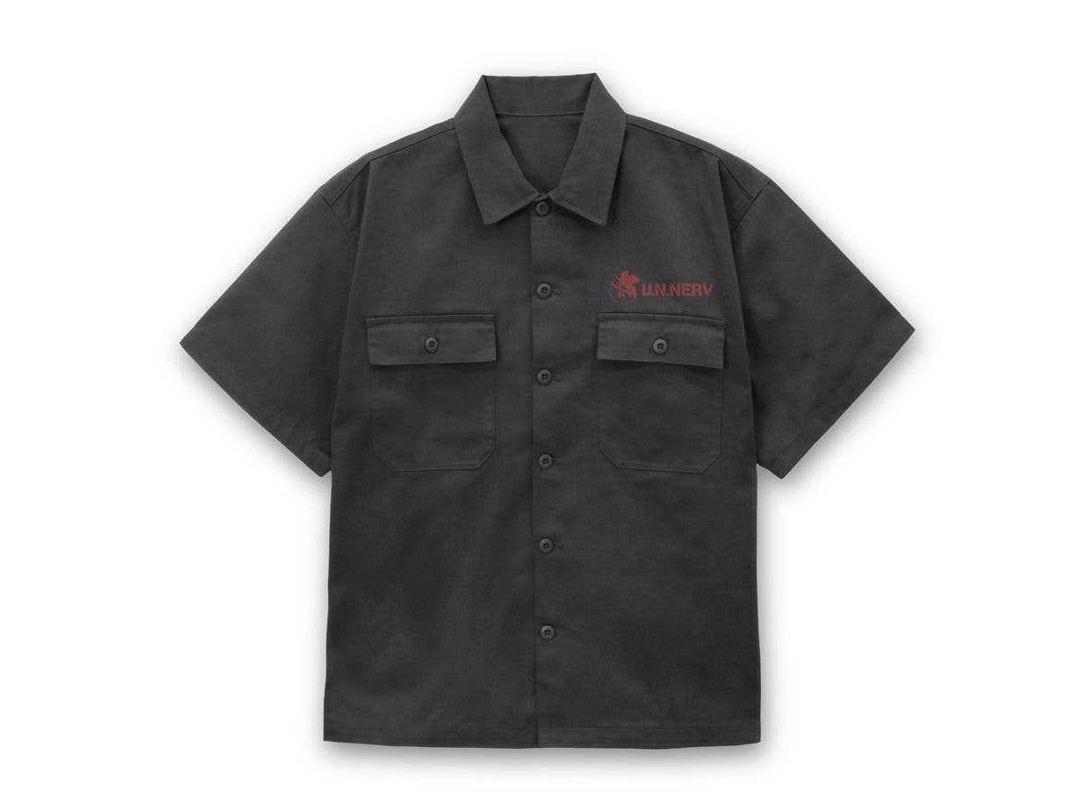 Evangelion: Nerv Work Shirt / Gray-L