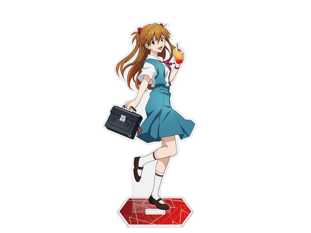 Evangelion: Original Illustration Of Asuka Shikinami Langley Acrylic Stand (Large) Uniform Ver.