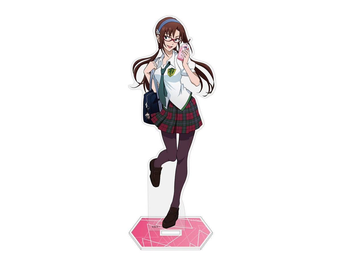Evangelion: Original Illustration Of Mari Illustrious Makinami Acrylic Stand (Large) Uniform Ver.