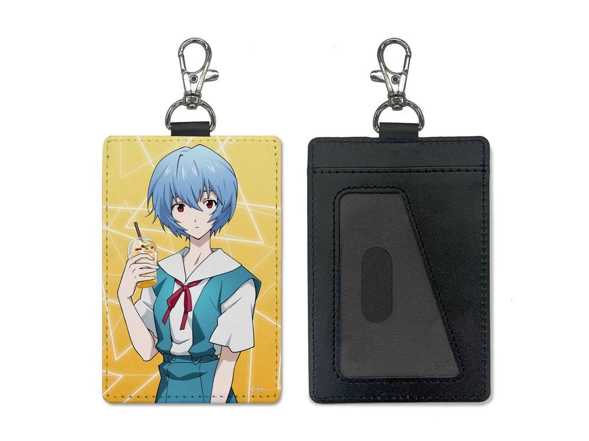Evangelion: Original Illustration Rei Ayanami Pass Case (With Clip) Uniform Ver.