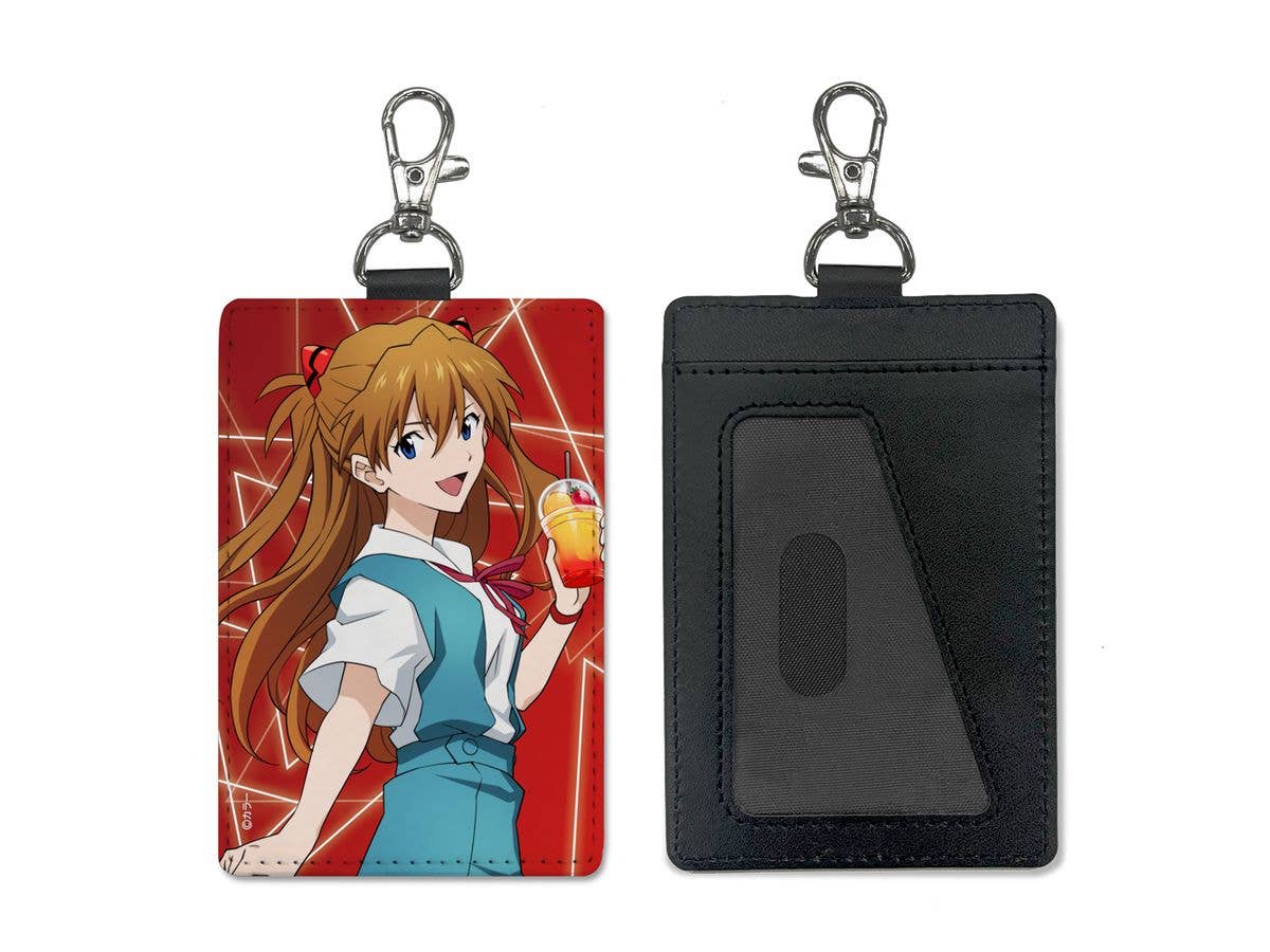 Evangelion: Original Illustration Asuka Shikinami Langley Pass Case (With Egg Snap) Uniform Ver.