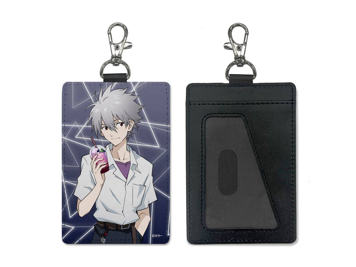 Evangelion: Original Illustration Kaworu Nagisa Pass Case (With Egg Snap) Uniform Ver.