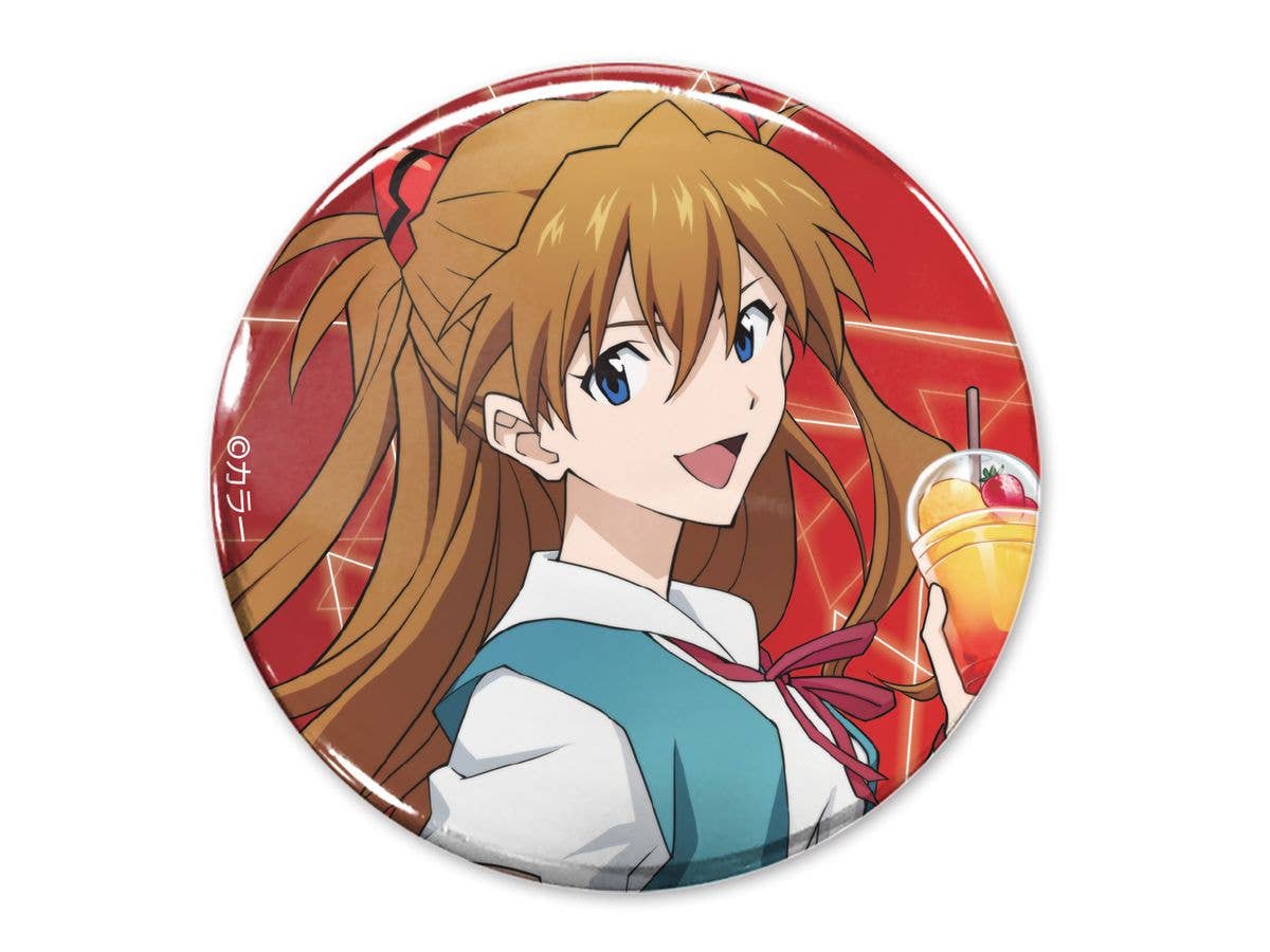 Evangelion: Original Illustration Of Asuka Shikinami Langley 65Mm Can Badge, Uniform Ver.
