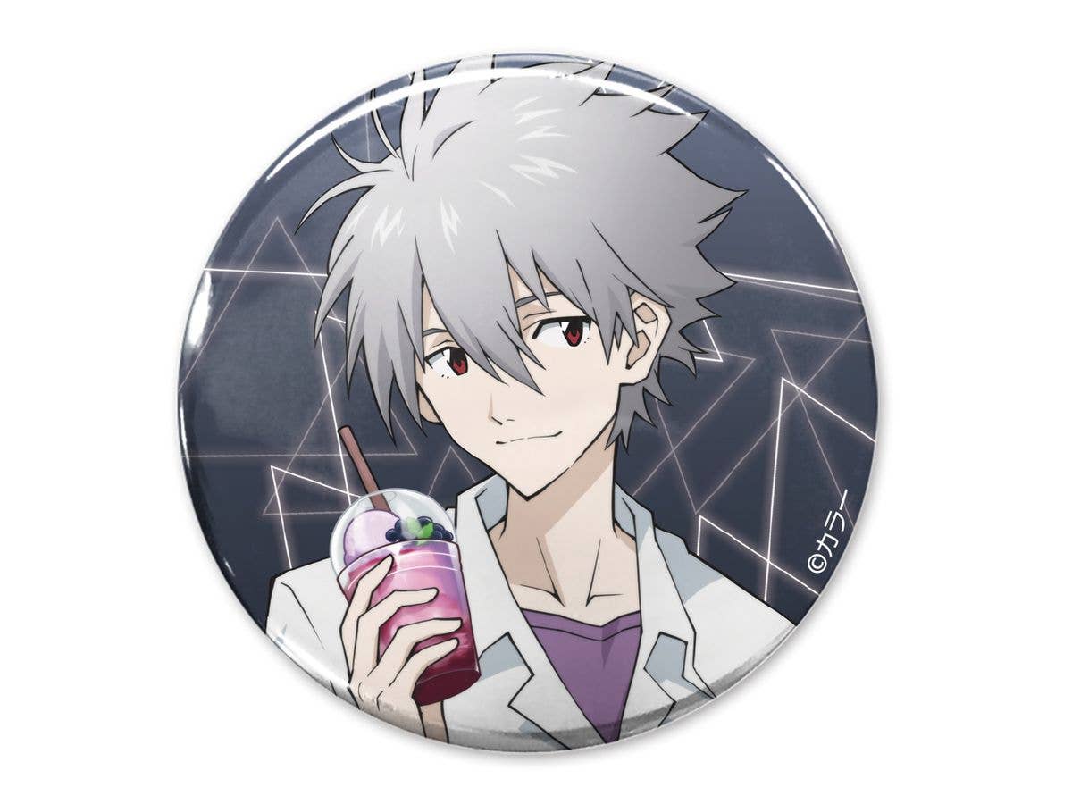 Evangelion: Original Illustration Of Kaworu Nagisa 65Mm Can Badge (Uniform Ver.)