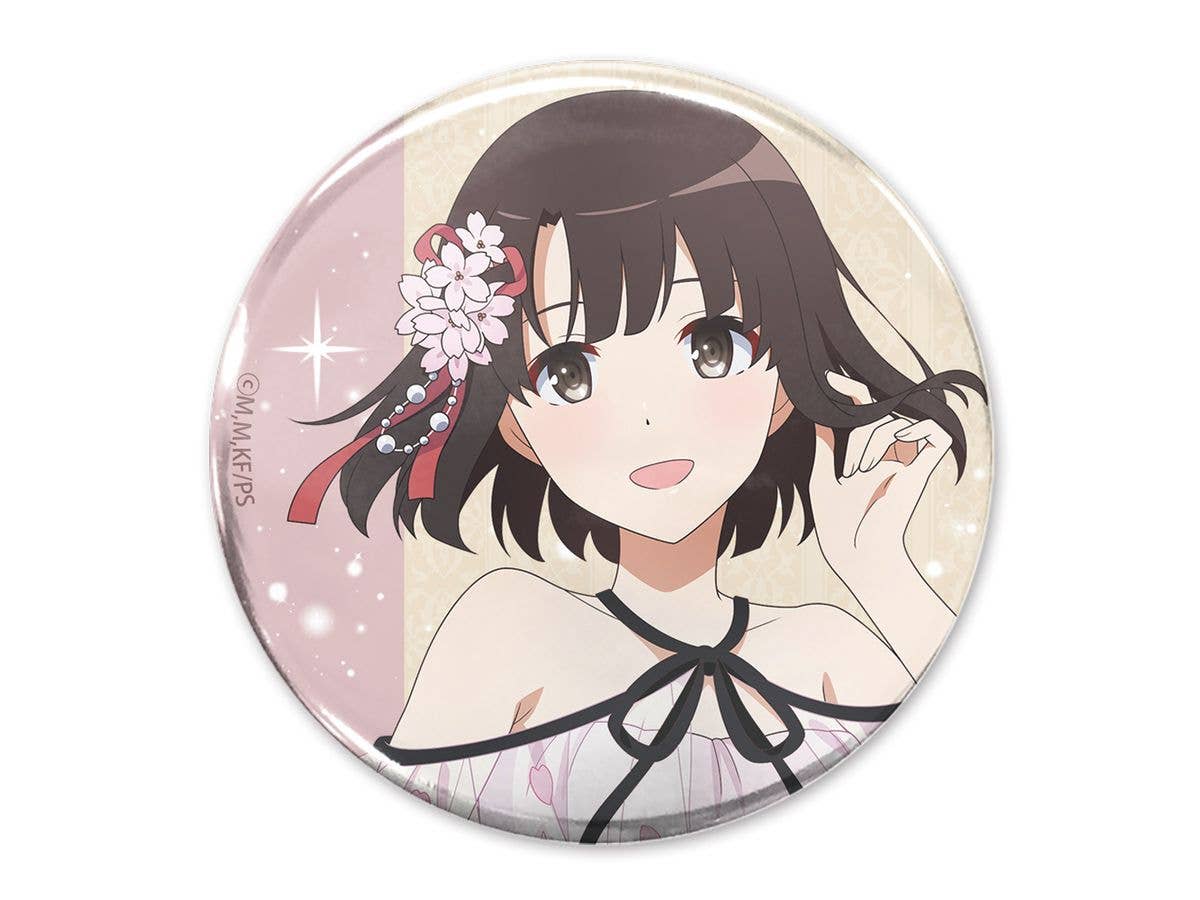 How To Raise A Boring Girlfriend: Original Illustration Of Megumi Kato 65Mm Can Badge, Blooming Dress Ver.