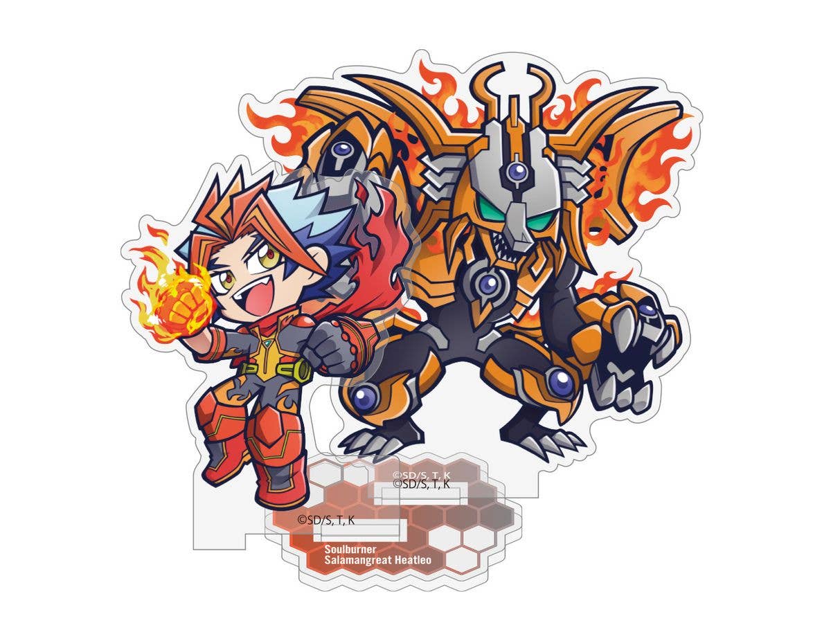 Yu-Gi-Oh! Vrains: Soulburner & Salamangreat Heatleo Acrylic Stand