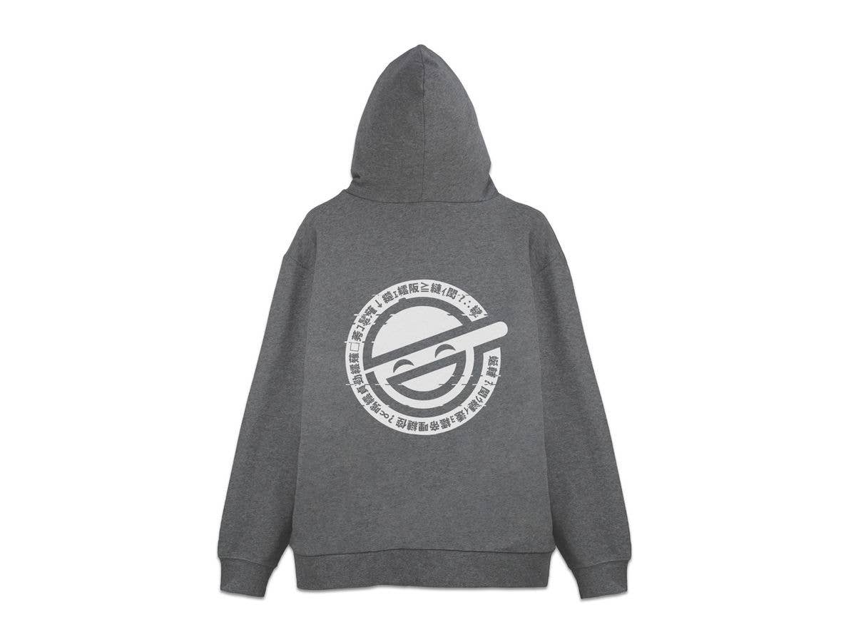 Ghost In The Shell: Stand Alone Complex: The Laughing Man Zip Hoodie / Mix Gray-XL