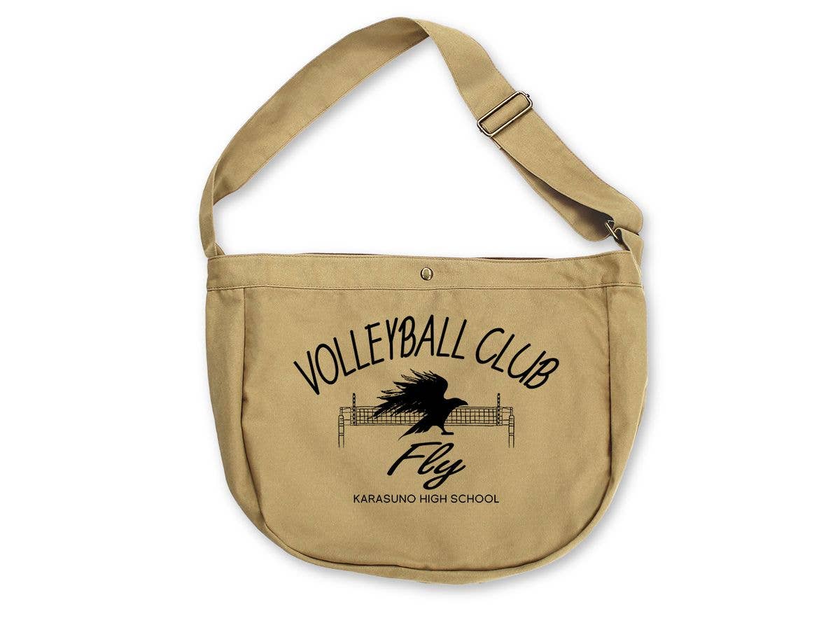 Haikyu!!: Karasuno High School Volleyball Club Newspaper Bag / Sand Khaki