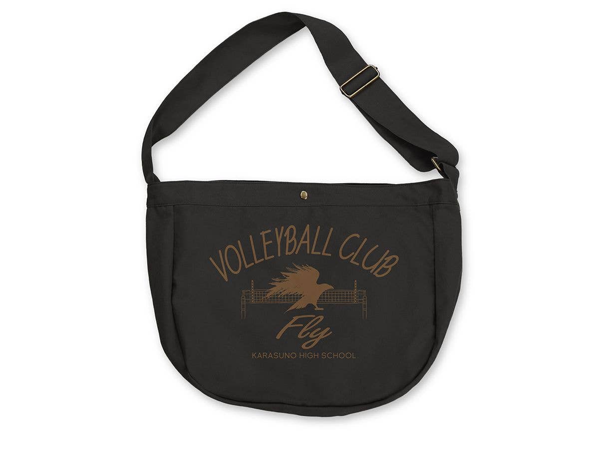 Haikyu!!: Karasuno High School Volleyball Club Newspaper Bag / Black
