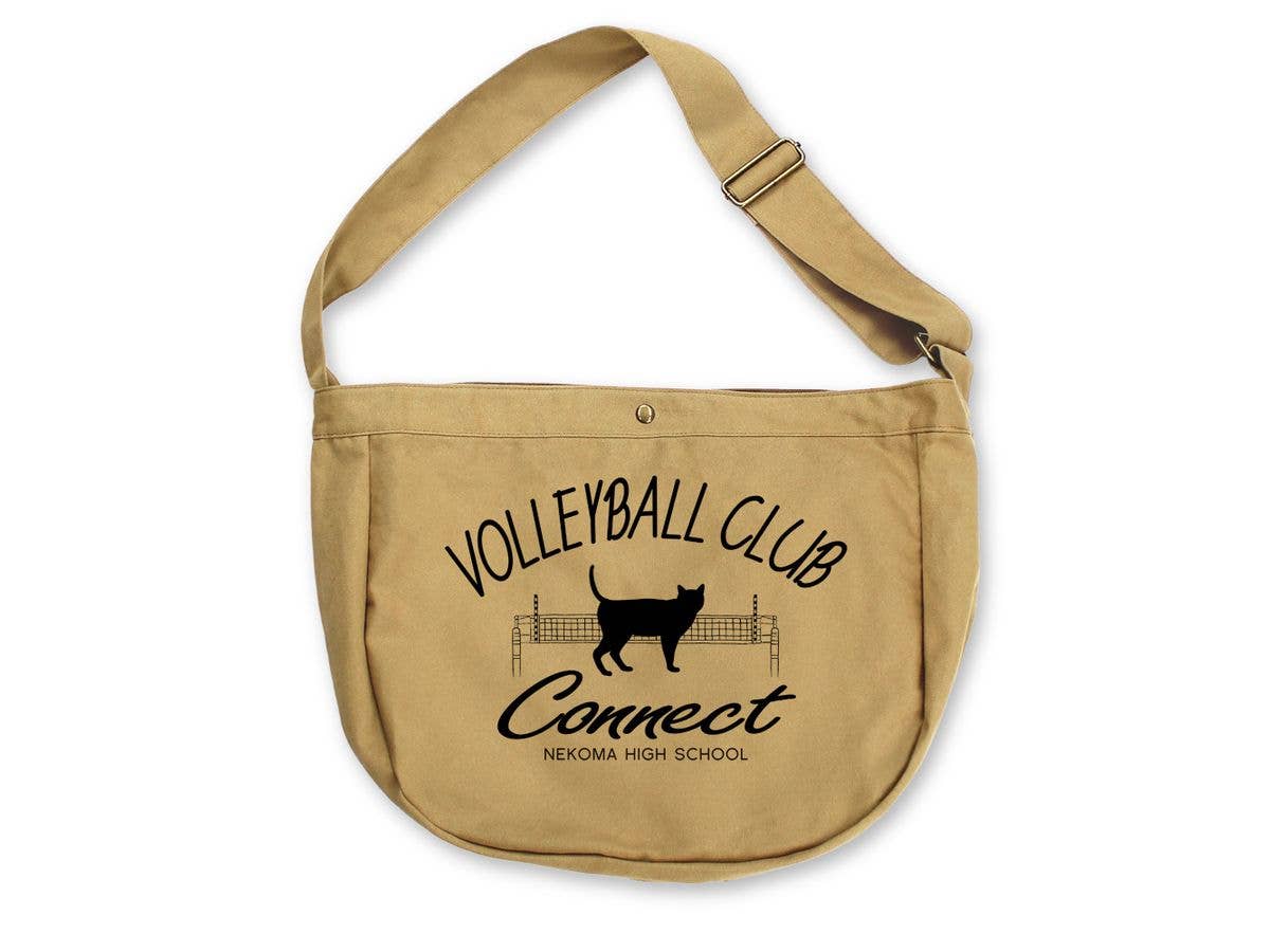 Haikyu!!: Nekoma High School Volleyball Club Newspaper Bag / Sand Khaki
