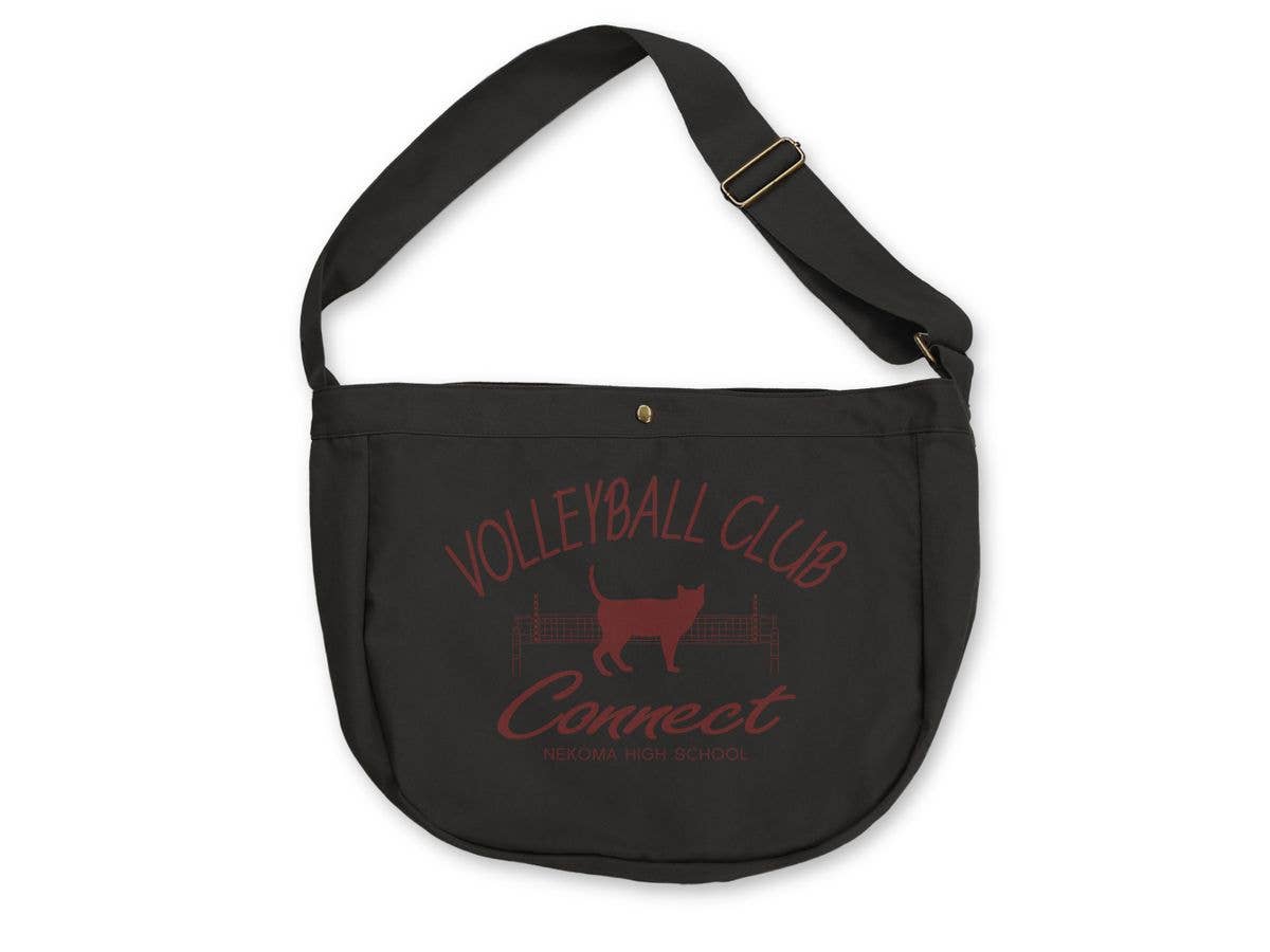 Haikyu!!: Nekoma High School Volleyball Club Newspaper Bag / Black