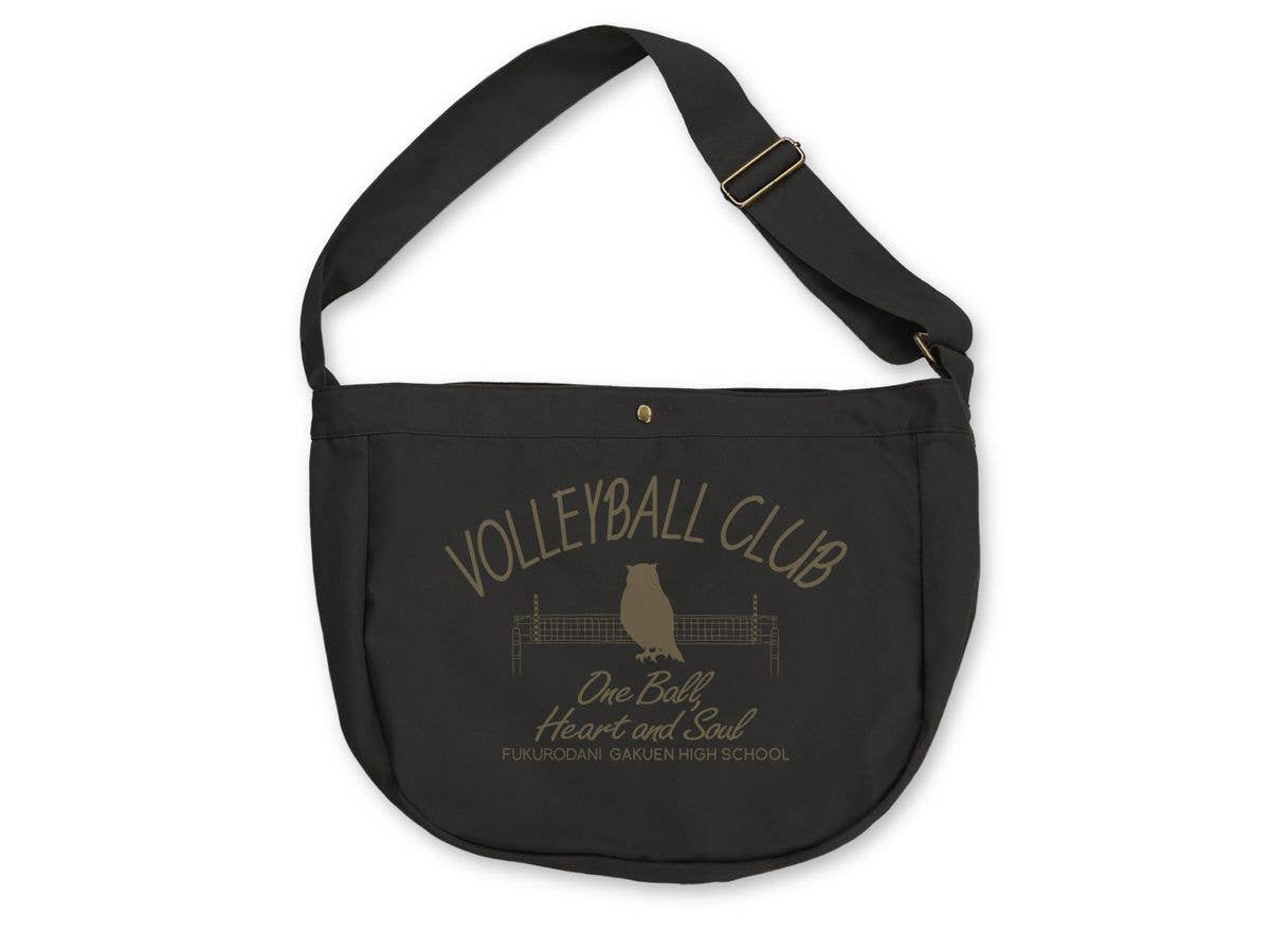 Haikyu!!: Fukurodani Academy High School Volleyball Club Newspaper Bag / Black