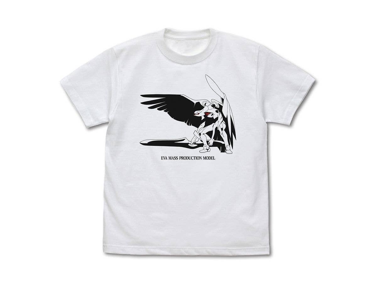 Evangelion: Neon Genesis Evangelion 3.0+1.0 Thrice Upon A Time EVA Mass Production Unit T-Shirt / White-XL