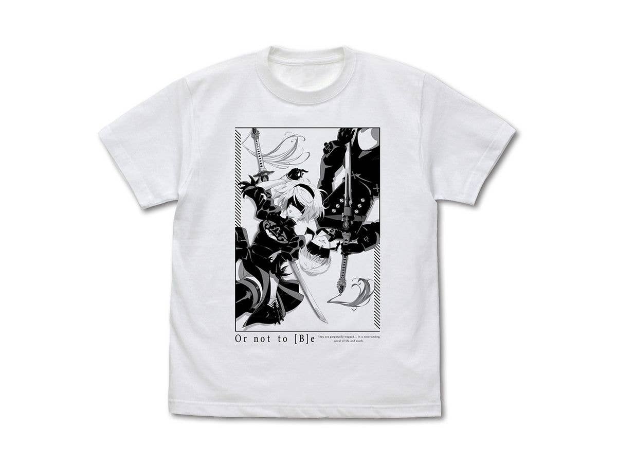 Nier:Automata Ver1.1A: 2B & 9S T-Shirt / White-L