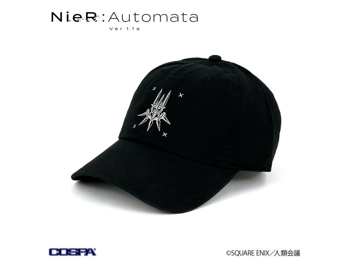 Nier:Automata Ver1.1A: Yorha Embroidered Low Cap / Black