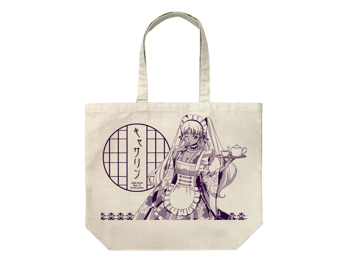 Code Geass: Rose Of The Recapture: Original Illustration Of Catherine Sabasura Large Tote Bag, Japanese Maid Ver. / Natural