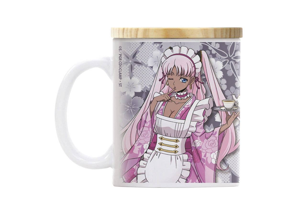 Code Geass: Rose Of The Recapture: Original Illustration Of Sakuya & Catherine Full-Color Mug With Lid, Japanese Maid Ver.
