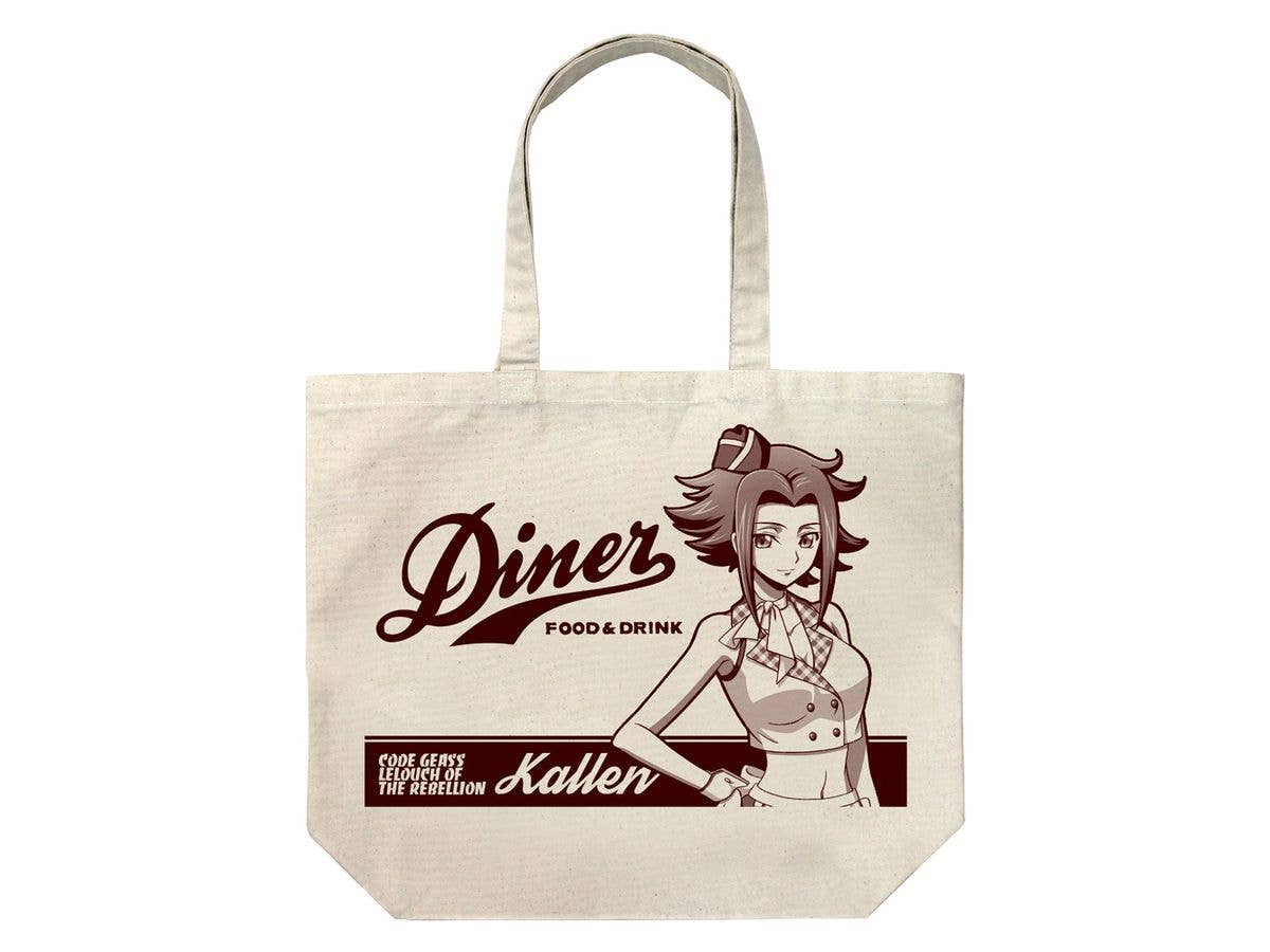 Code Geass: Original Illustration Of Karen Kouzuki Large Tote Bag, American Diner Ver. / Natural
