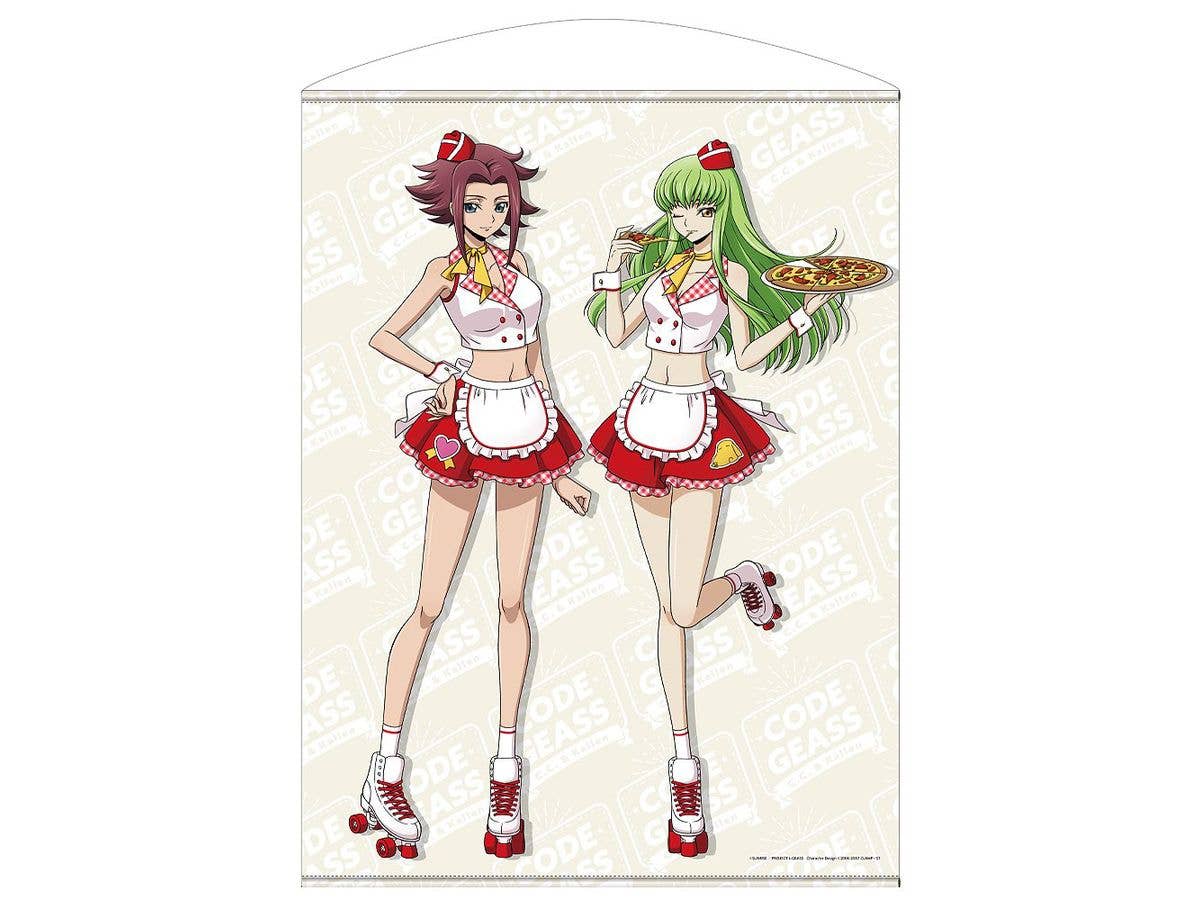 Code Geass: Original Illustration Of C.C. & Karen 100Cm Tapestry, American Diner Ver.